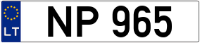 Trailer License Plate